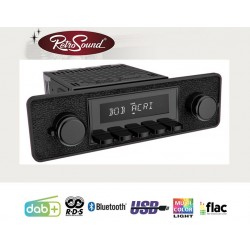 Radio Retrosound "Motor-2DAB" Design "Black" RDS USB...