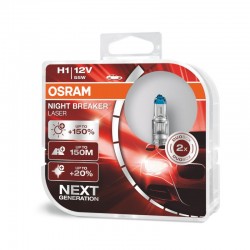 OSRAM KIT Lâmpadas Night Breaker Laser H1 DUO 150%