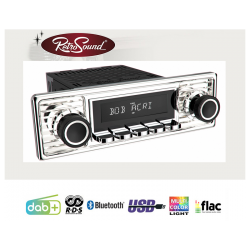 Radio Retrosound "Motor-6DAB" Design "Chrome" RDS USB...