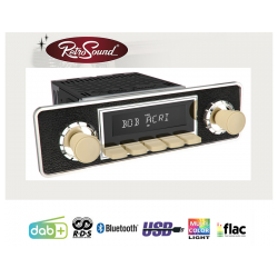 Radio Retrosound "Motor-6DAB" Design "Ivory" RDS USB...