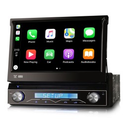 Radio 1DIN Universal GPS FM CarPlay Android Auto...