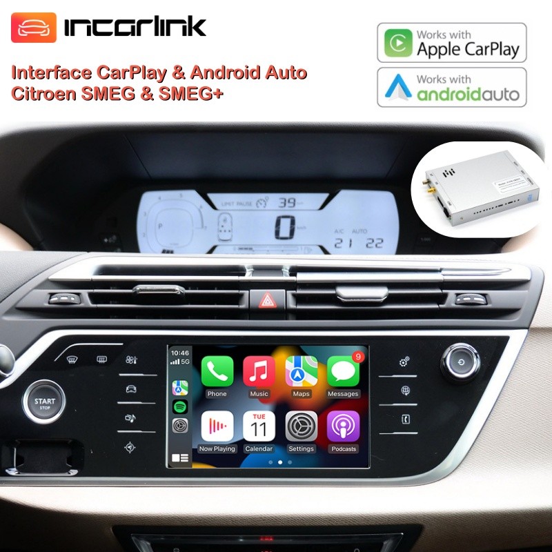 CarPlay Android Auto Camera Citroen NAC RCC Berlingo C3 C4 C5 C6 DS4 DS5 Dispatch Jumpy Spacetourer