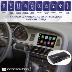 CarPlay Android Auto Camera Audi A4 A5 A6 A8 Q7 - MMI 2G...
