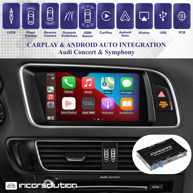Wireless CarPlay Android Auto Audi A4 A5 Q5 - Concert Symphony