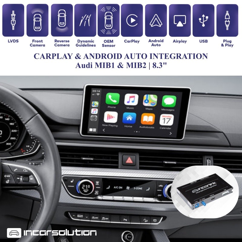 Wireless CarPlay Android Auto Audi A4 A5 Q2 Q5 Q7 - MIB 8.3"