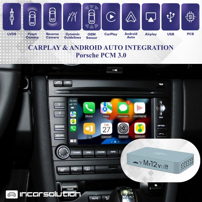 Wireless CarPlay Android Auto Porsche PCM 3.0 MOST