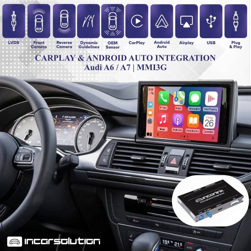 Wireless CarPlay Android Auto Audi A6 A7 - MMI 3G