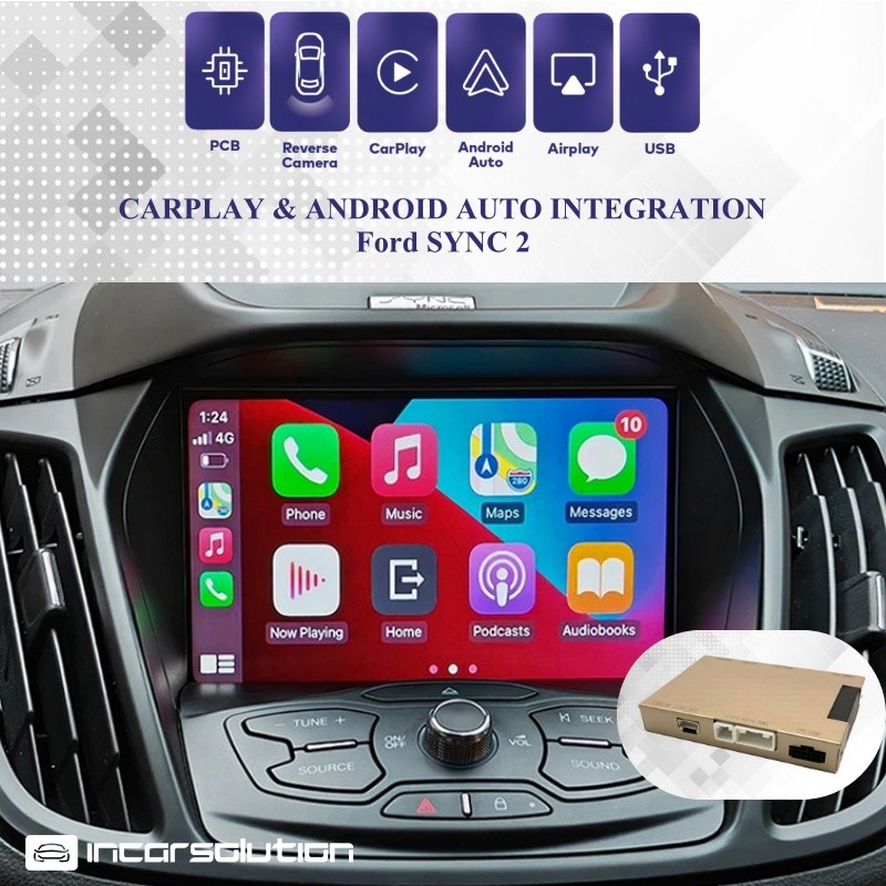Wireless CarPlay Android Auto Ford SYNC 2 2013-2017