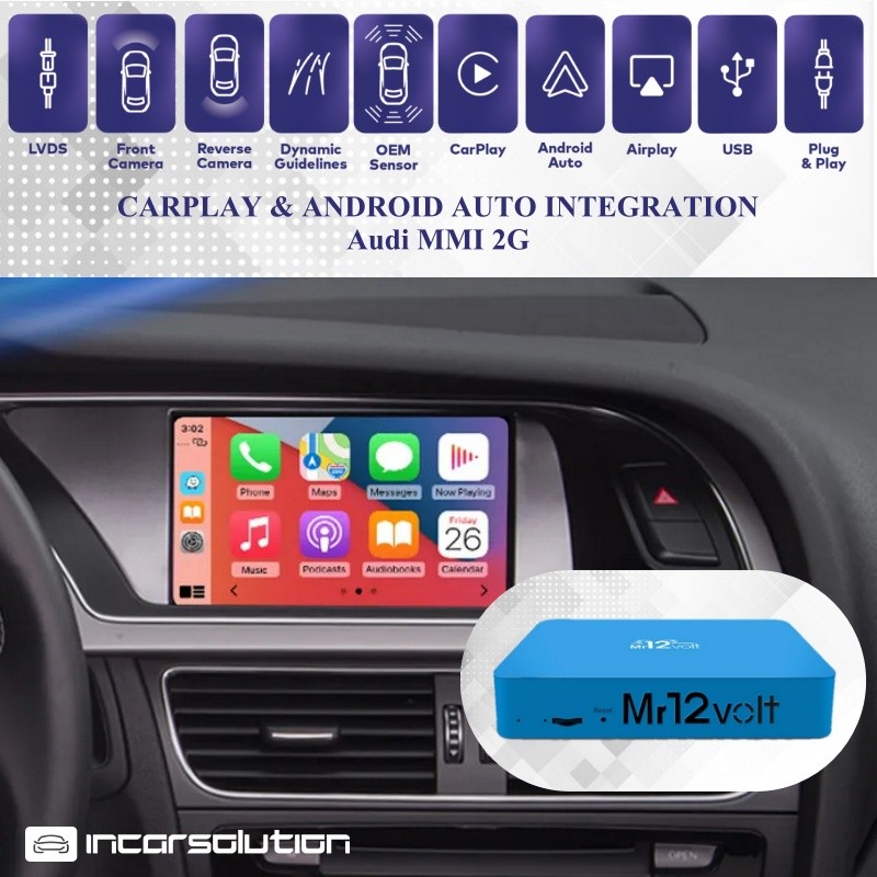 Wireless CarPlay Android Auto Audi MMI 2G High A4 A5 MOST