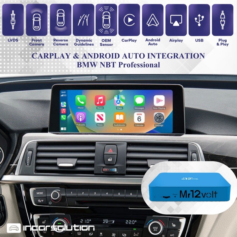 Wireless CarPlay Android Auto BMW NBT 8.8" 10.25" MOST
