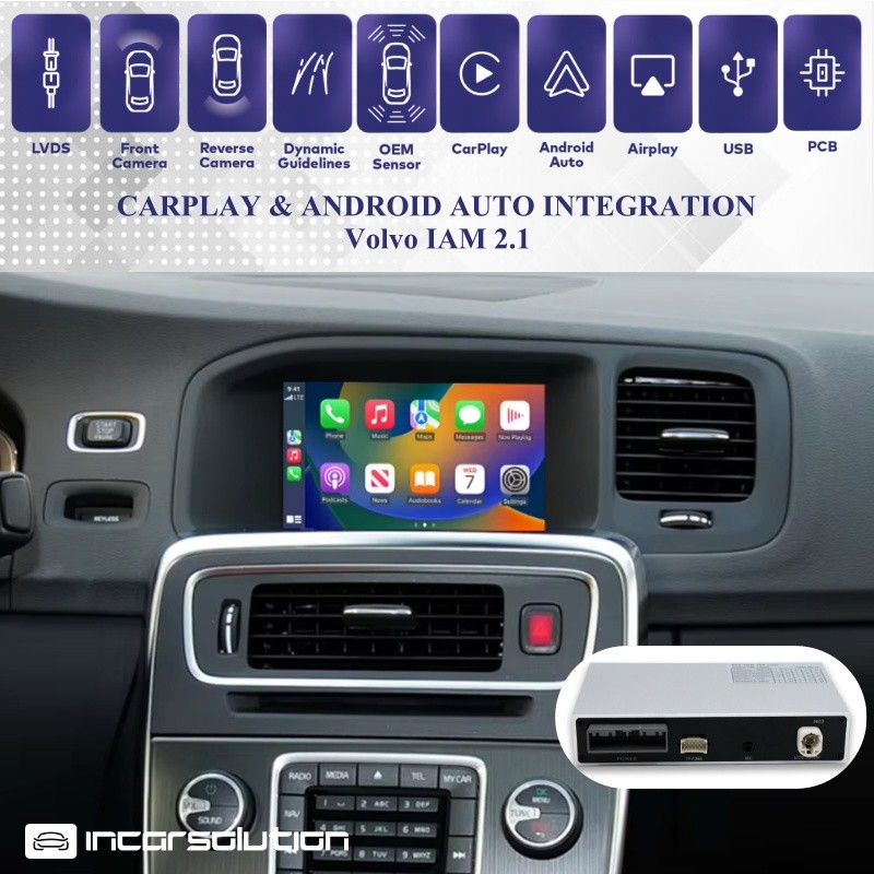 Wireless CarPlay Android Auto Volvo IAM2.1 V40 S60 V60 V70 XC60 XC70