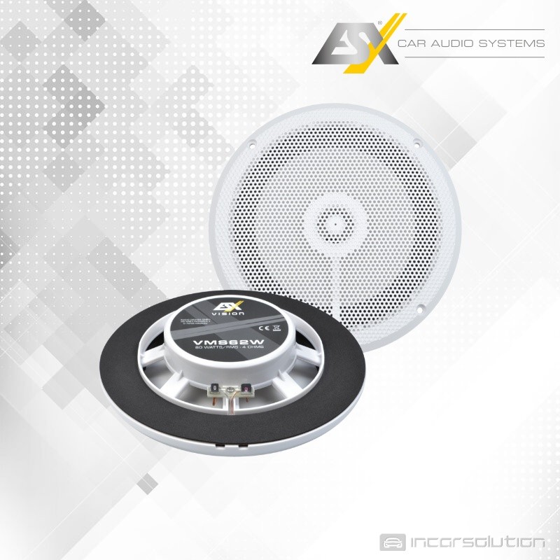 ESX VMS62W Altavoces 2 Vias Marinos Coaxiales 6.5" 16.5cm