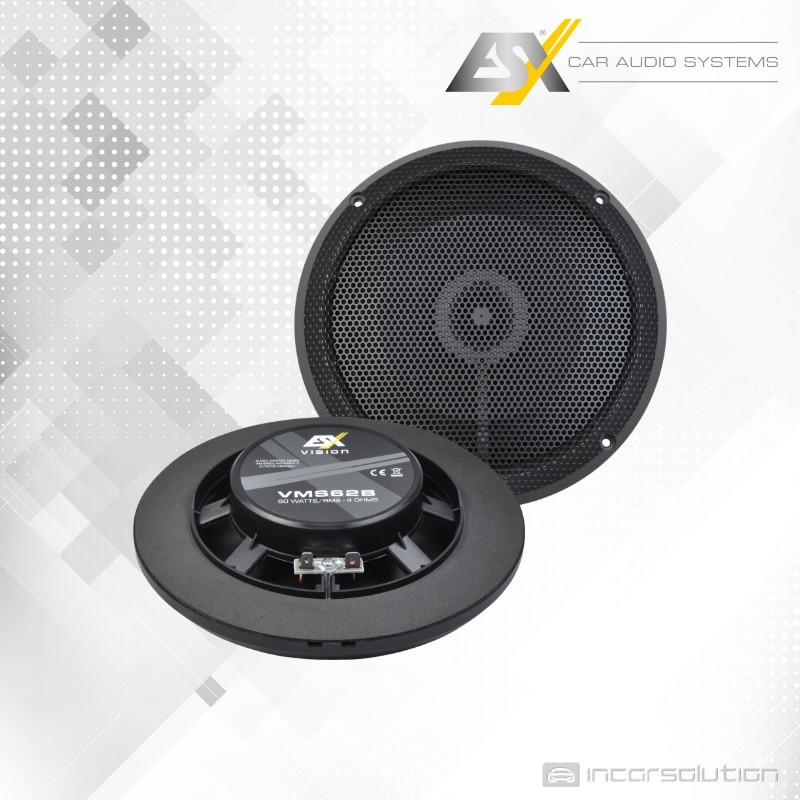 ESX VMS62B 2-way Coaxial Marine Speakers 6.5" 16.5cm