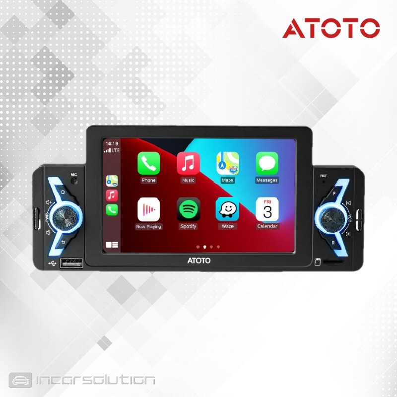 Atoto F7G1A5WE Radio 1DIN FM CarPlay Android Auto Bluetooth USB A2DP