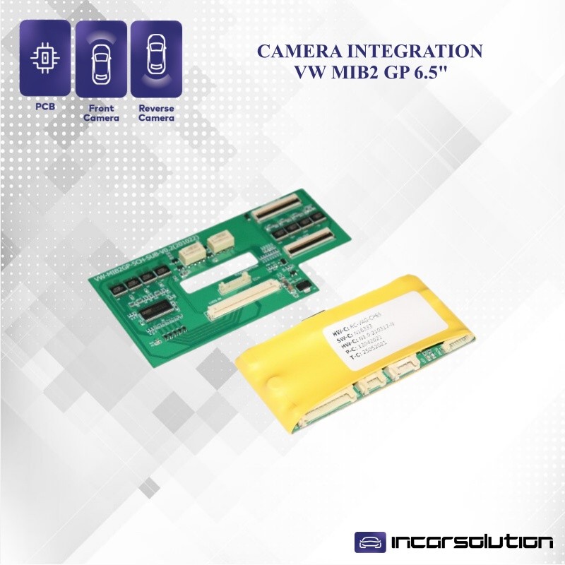 Interface Camara Delantera Trasera VW MIB2 GP 6.5" Golf Polo T-Roc T-Cross Taigo Tiguan Touran T6