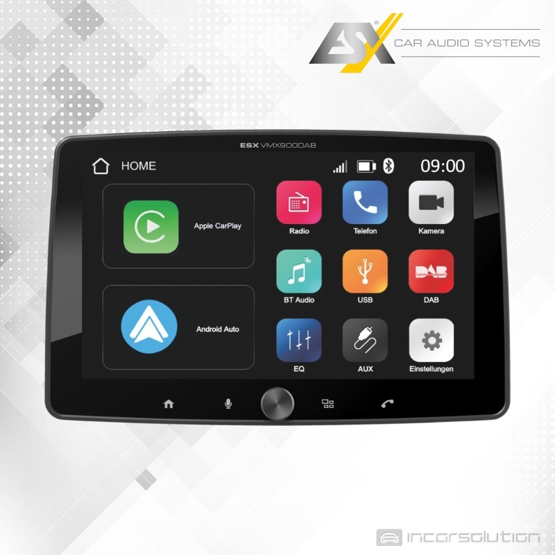 ESX VMX900DAB Radio 1Din CarPlay Android Auto RDS USB MP3 Bluetooth