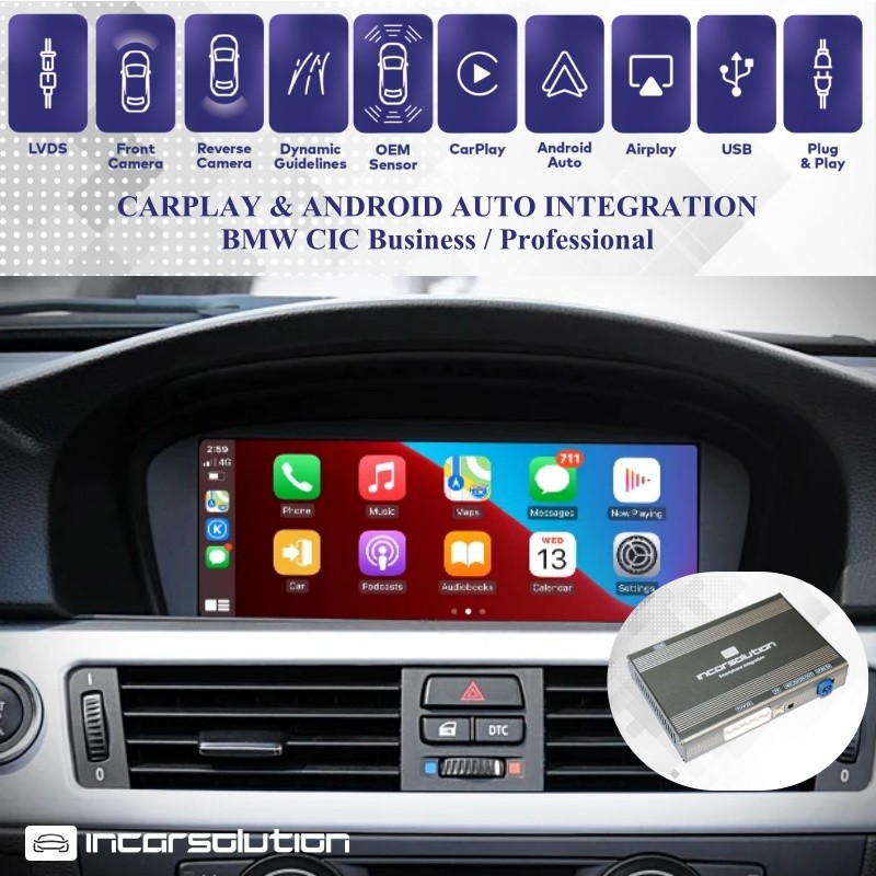Wireless CarPlay Android Auto BMW CIC Serie 1 3 5 6 7 X1 X3 X5 X6