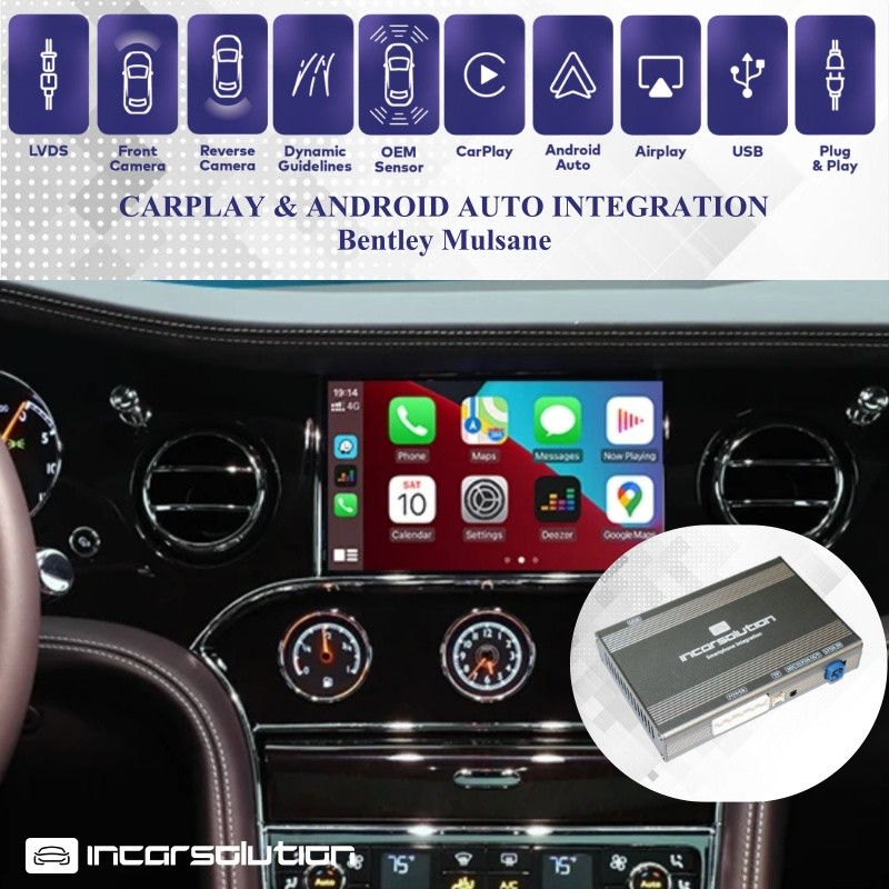 Wireless CarPlay Android Auto Bentley Mulsane MMI 3G