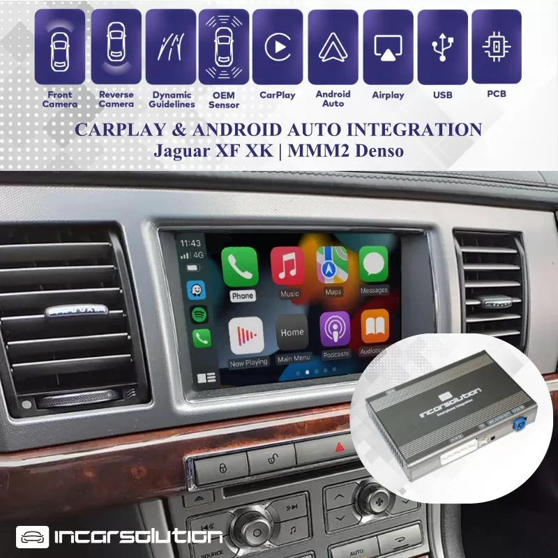 Wireless CarPlay Android Auto Jaguar MMM2 Denso