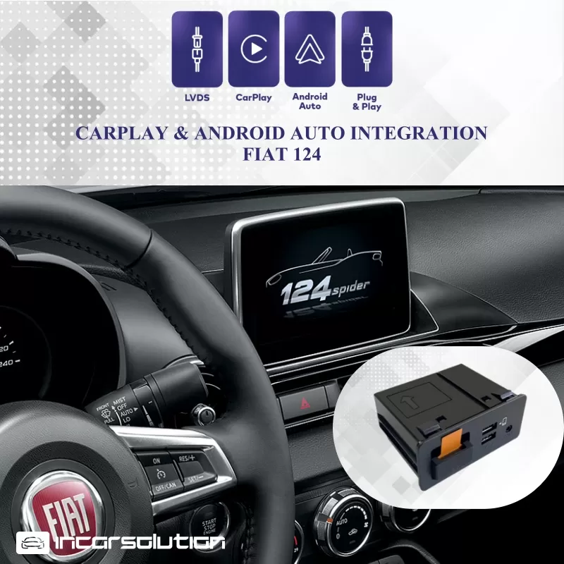 Wireless CarPlay Android Auto Fiat 124 MZD