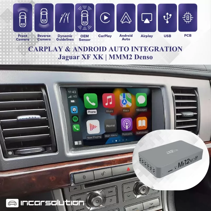 Wireless CarPlay Android Auto Jaguar MMM2 Denso XF XK