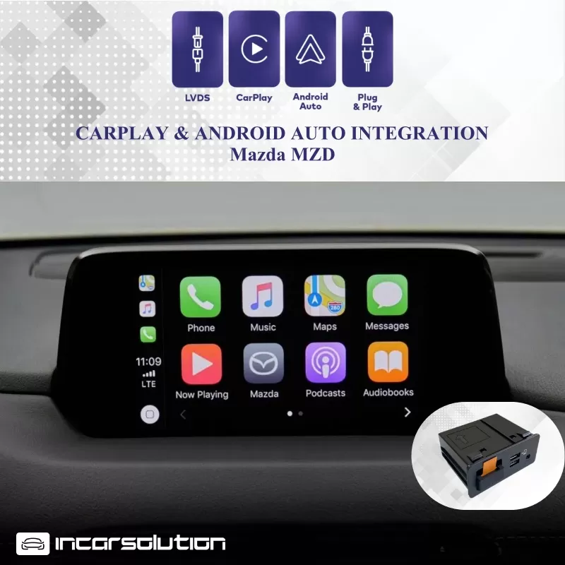 Wireless CarPlay Android Auto Mazda MZD