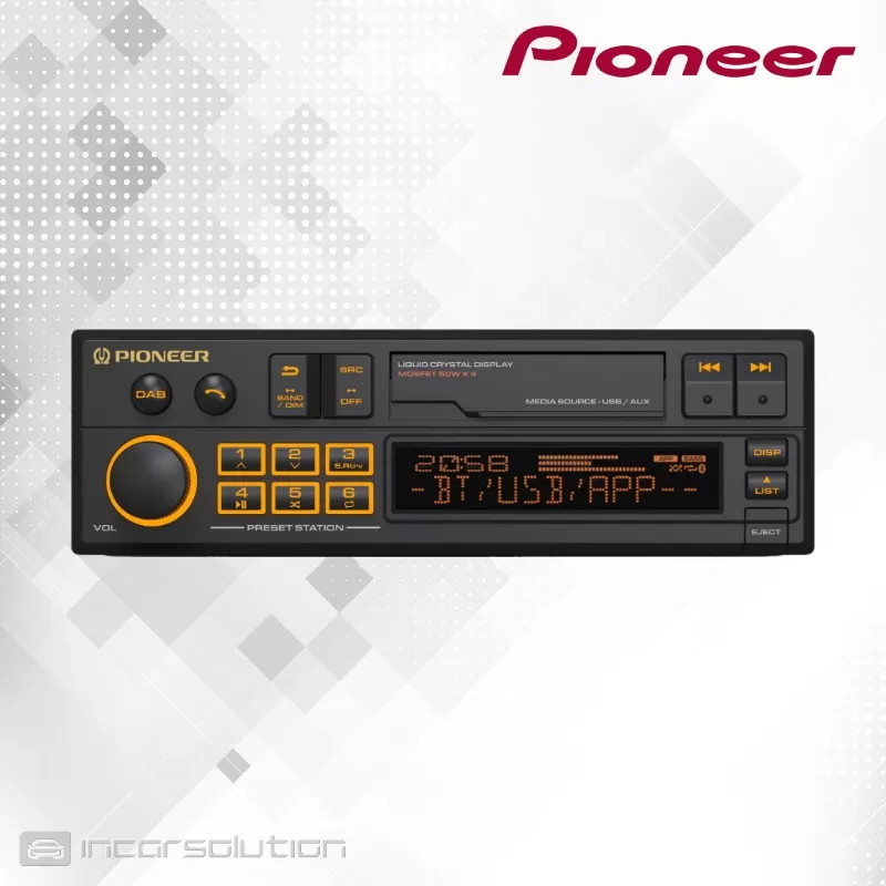 Pioneer SXT-C10PS Radio 1Din Retro RDS USB Bluetooth A2DP
