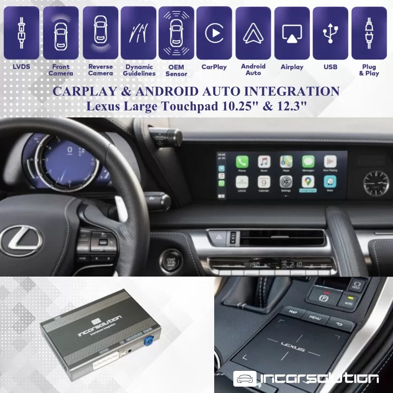 Wireless CarPlay Android Auto Lexus Big Touchad