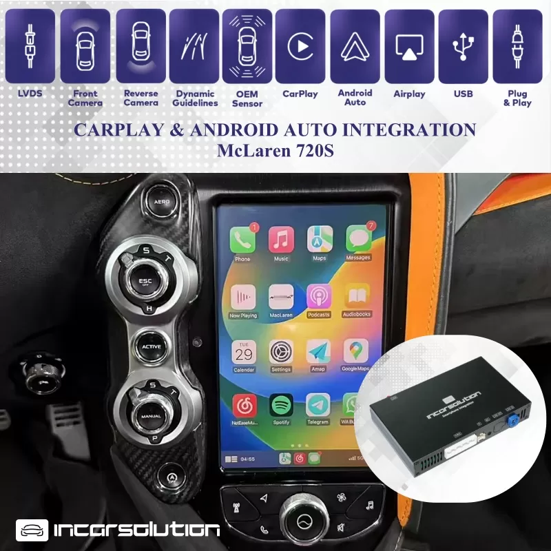 Wireless CarPlay Android Auto McLaren 720S 765LT