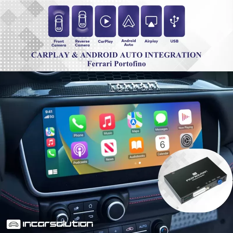 Wireless CarPlay Android Auto Ferrari Portofino