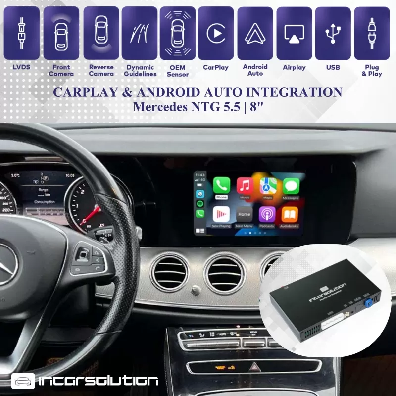 Wireless CarPlay Android Auto Mercedes NTG5.5 E-Class W213
