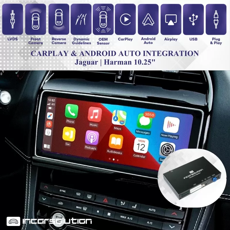 Wireless CarPlay Android Auto Jaguar InControl Touch Pro 10.25"