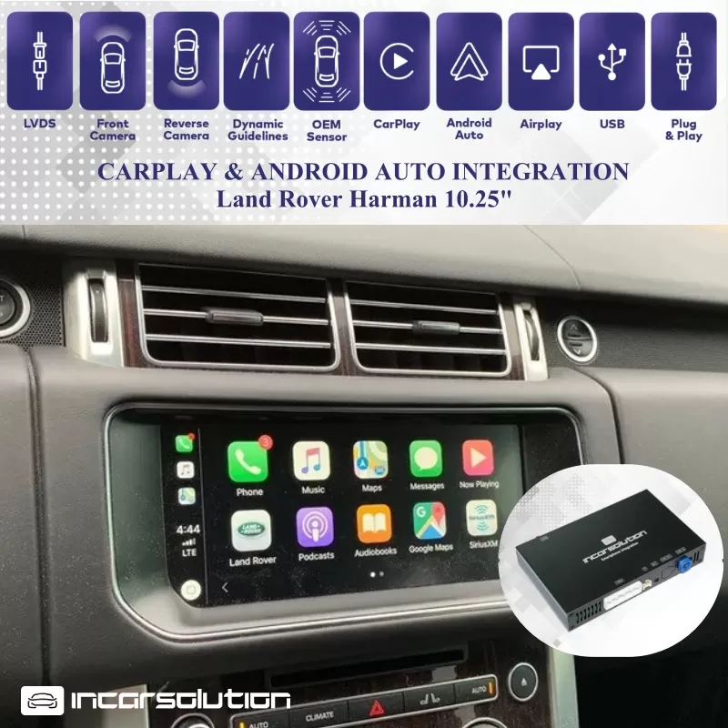 Wireless CarPlay Android Auto Land Rover InControl Touch Pro 10.25"