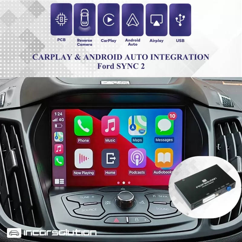 Wireless CarPlay Android Auto Ford SYNC 2 2013-2017