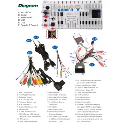 Radio Android 8+128GB Audi A3 CarPlay & Android Auto