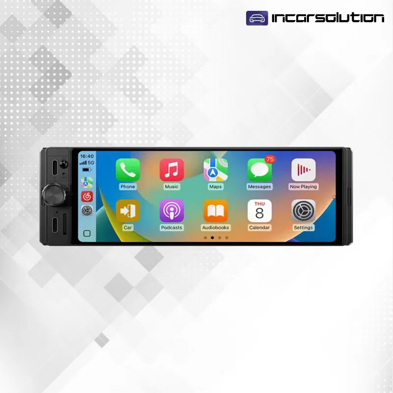 Radio 1DIN Single Din FM CarPlay Android Auto Bluetooth USB A2DP