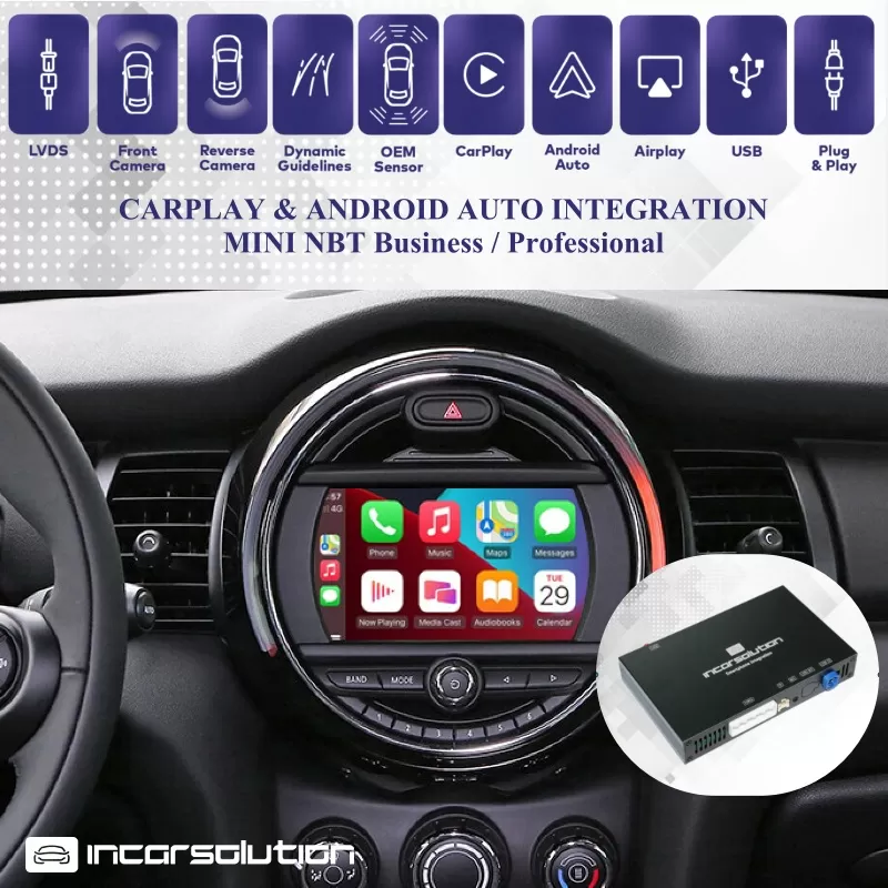 Wireless CarPlay Android Auto MINI NBT F54 F55 F56 F57
