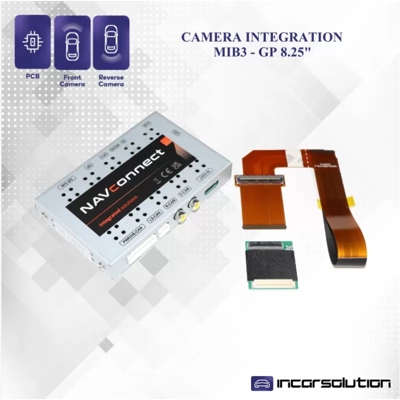 Interface Camara Traseira MIB3 GP 8.25" Skoda Kamiq